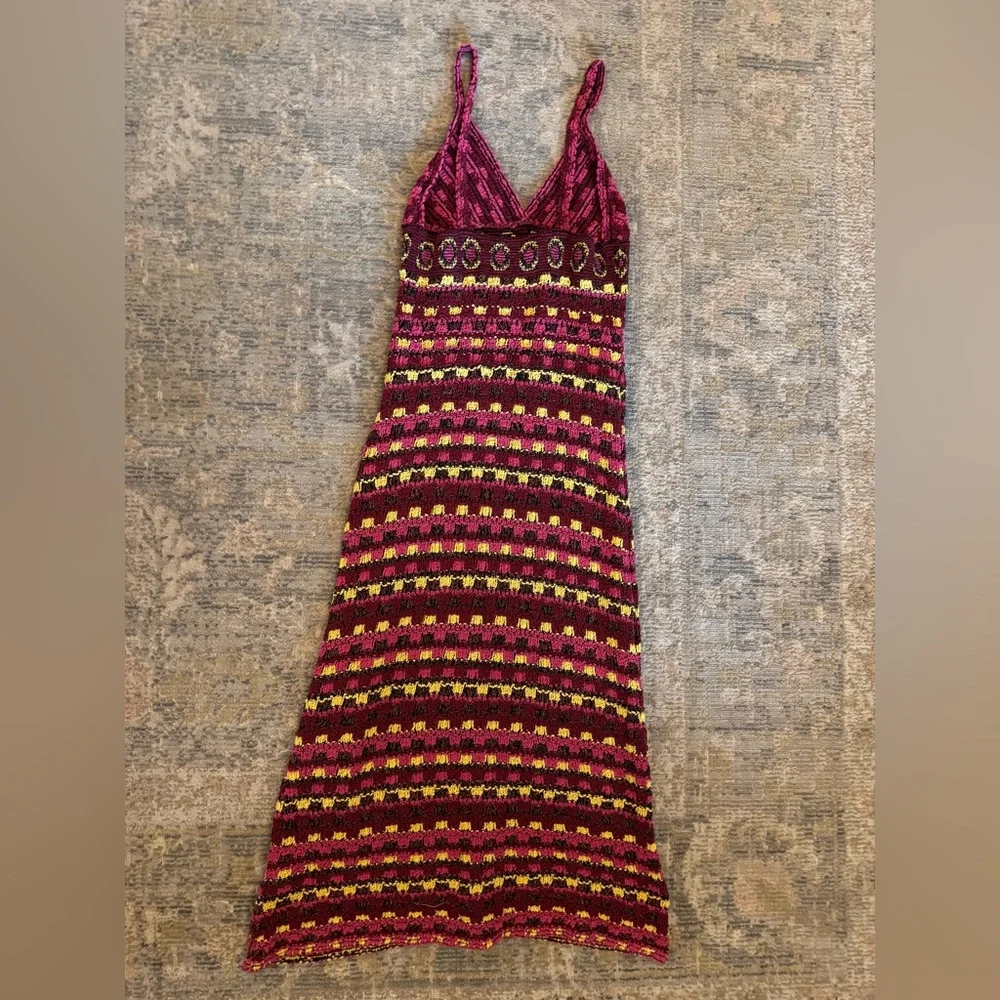 Zara Knit Striped Dress, Size M - Picture 2 of 3
